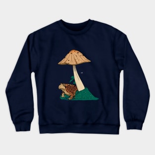 Frog and a mushroom Crewneck Sweatshirt